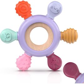 Anneau De Dentition Pour Bébé,En Silicone Pour Jouet De Dentition,Accessoires D'allaitement Sans Bpa Pour Bébés De 3 Mois Et Plus.[H3]