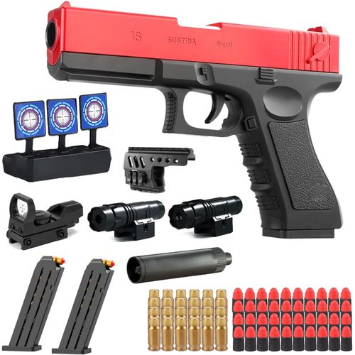 KALANKA-Pistolet Jouet Enfants,Mousse Soft Bullet Gun Jouet M416,Mousse Pistolet,rechargement Manuel,Soft Bullet Toy Gun Pistolet pour 12+ Cadeaux Enfants