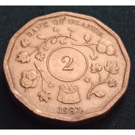 2 Shillings 1987 Ouganda