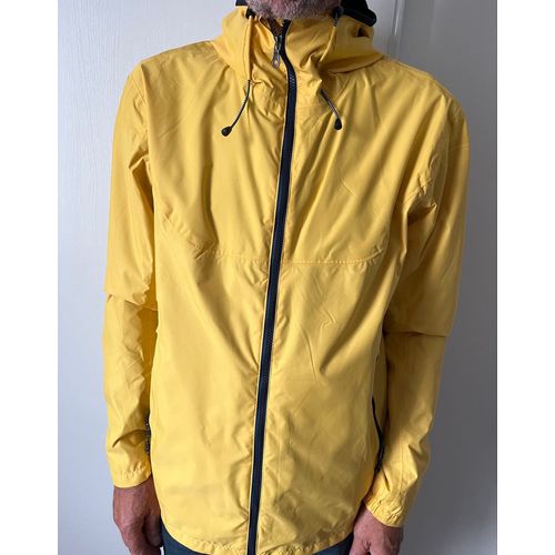 Veste Coupe Vent Imperméable À Capuche Jaune Taille L Marque Tribord Décathlon 
