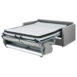 Canapé-Lit Professionnel 2/3 Places Gris Clair, Matelas 18 Cm (Coussins D'accompagnement Non Vendus)