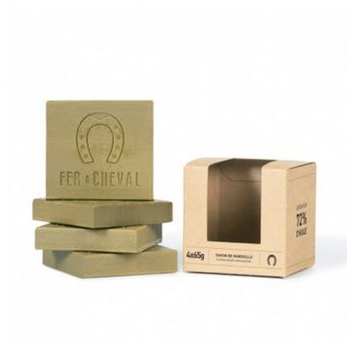 Savon De Marseille Cube Tranché Pur Olive 4x65g 
