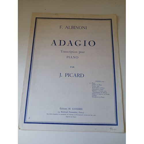 Adagio, Paroles Et Musique