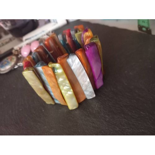 Bracelet Manchette Vintage Nacre