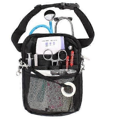 Sac banane d'infirmière noir, sac d'infirmière organisateur avec Mu