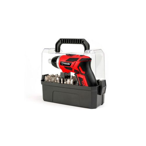 Tournevis sans fil CASALS - 3,6V - Avec batterie, chargeur, étui et accessoires