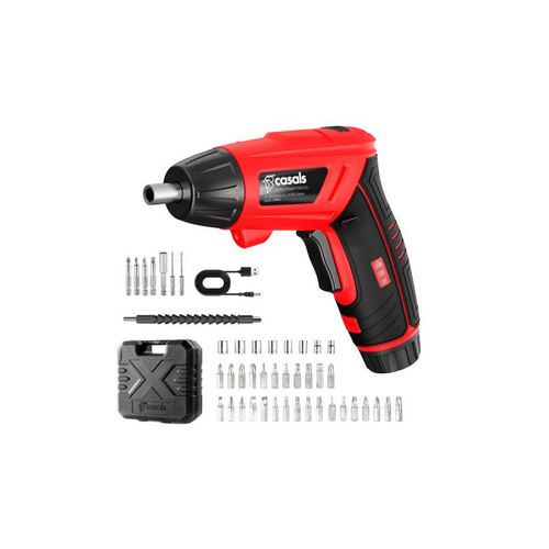 Tournevis sans fil CASALS - 3,6V - Avec batterie, chargeur et coffret 34 embouts