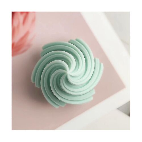 Bougie À Cône Rotatif Moule Wave Stripe Aromathérapie Bougie Moule En Silicone Bricolage Plaste Cylindrique Courbé