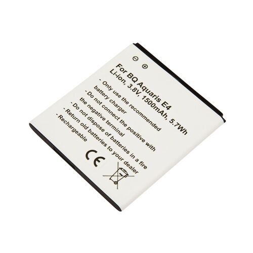 Batterie Smartphone Bq Aquaris E4 Li-Ion 3.8v 1500mah 5.7wh Blanc