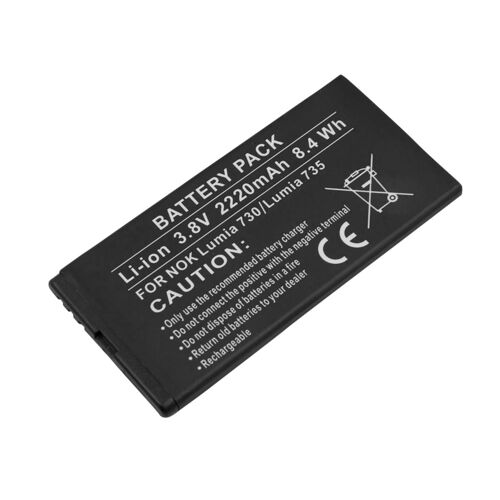 Batterie De Remplacement Pour Nokia Lumia 730 735 Li-Ion 3.8v 2220mah 8.4wh Noir