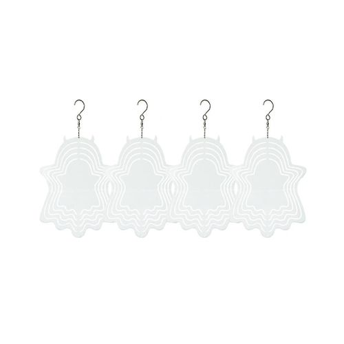 Lot de 4 toupies Sublimat vierges, sculptures métalliques 3D, toupies cinétiques pour jardin A