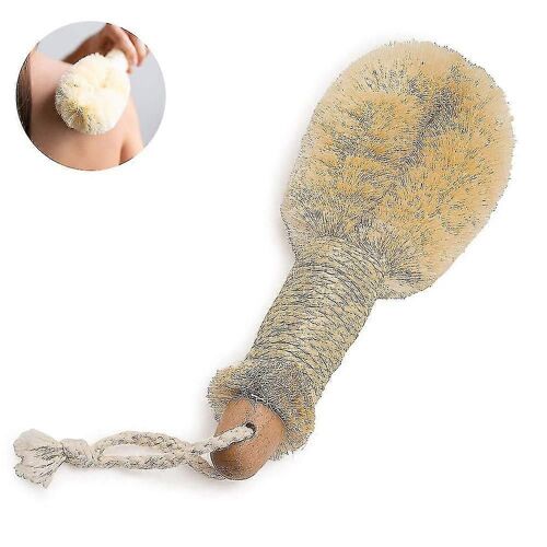 Baignoire Douche Peau Sèche Et Corps Brosse Sisal | Fibres Naturelles Pour Améliorer La Circulation Sanguine, Exfolier La Peau Et Réduire La Cellulite 