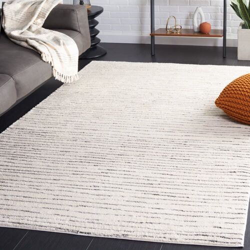 Tapis Polyester Ivory / Black 183 X 274 Cm