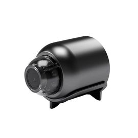 Mini Caméra De Surveillance Intérieure Ip Wifi Hd 1080p,Dispositif De Sécurité Sans Fil,Babyphone Vidéo,Avec Vision Nocturne Et Enregistreur - Type Black
