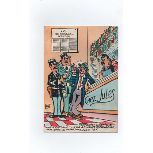 Illustrateur Mat, Carte Années 50 , Editions Françaises G. Picard , Paris, Réf :Gp La Rose 1172.