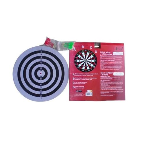 jeu de fléchettes 42 cm avec ses 6 fléchette de chez equip loisirs