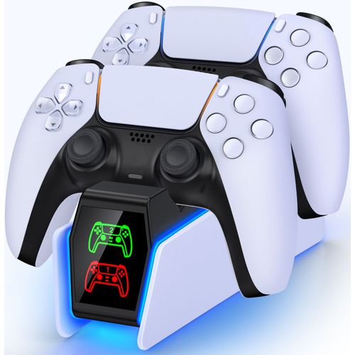 Beboncoadvocate-Station De Charge Rapide Rvb Pour Manette Ps5,Manettes De Jeu Sans Fil,Support De Charge,Manette De Jeu,Chargeur -Fc300-A