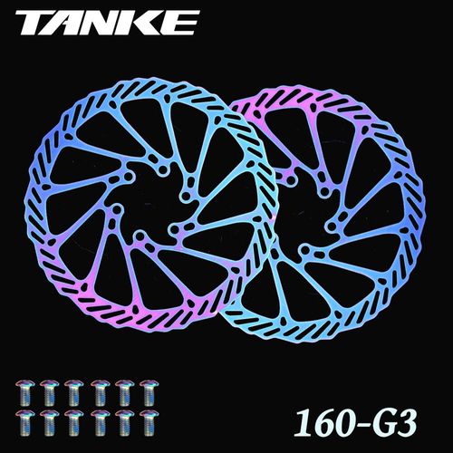 Frein À Disque Hydraulique Avec Boulons Pour Vélo De Route Et Vtt,Pièces De Vélo,Rotors Lisses D'huile,Tailles Ke,140,160,180,203 -G3 160mm Color 2pcs