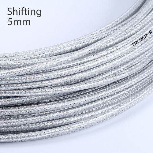 Câble De Dérailleur Et De Frein Pour Vélo De Route Et Vtt,3m,5mm,Tube De Boîtier,Changement De Vitesse Variable -Shift Argent