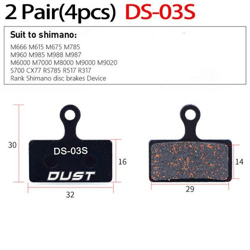 Lot De Plaquettes De Freins En Céramique Pour Système Hydraulique,Accessoires Pour Vtt B01s,Sram,Avid,Hayes,Magura,Zoom,2 Paires Soit 4 Pièces -Ds-03s