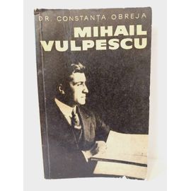 Dr. Constanta Obreja. Mihail Vulpescu. 1967. Avec Envoi Auteur.