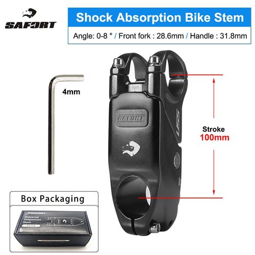 Safort Uss-Potence De Suspension Pour Vélo Électrique Tout-Terrain,Guidon De Vélo Vtt,Absorption Des Chocs,Descente,Normandie,28.6x31.8x85mm 100mm,0-8 ° -100mm
