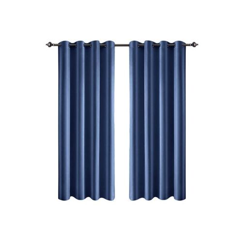 Paire De Rideaux Occultants Bleus, Isolation Thermique, 1,32 M X 1,6 M, Polyester, Isolation Phonique Et Occultation De La Lumière