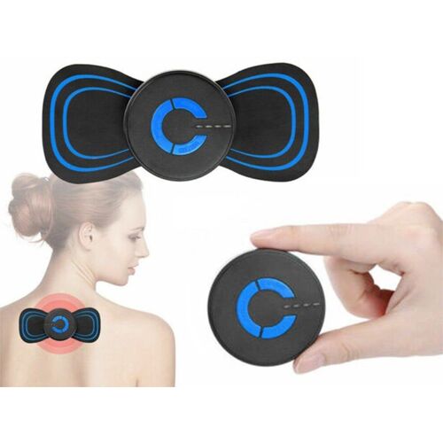 Masseur Électrique Portable Pour Le Cou Et Le Dos Avec Ems Et Patchs De Massage Pour Soulager La Douleur