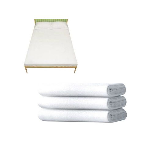 Ensemble De Literie De Voyage Jetable : Drap, Housse De Couette Et Taie D'oreiller