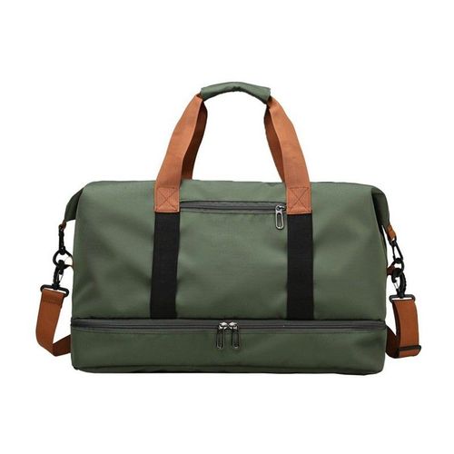 Sac de voyage avec compartiment à chaussures - Vert - Sac de sport et de gym grande capacité