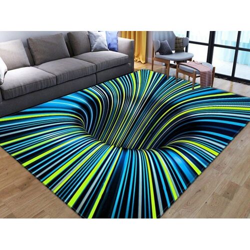 Tapis De Sol Antidérapant Effet 3d 100 X 160 Cm Pour Salon Ou Chambre