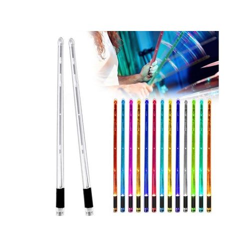 Baguettes De Batterie Led Rechargeables, Activées Par Le Mouvement, Changement De Couleur, Chargement Usb, Pour Tous Types De Batterie