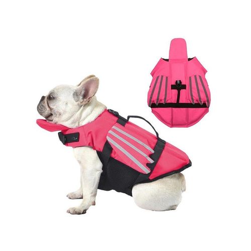 Gilet De Sauvetage Pour Chien - Rose Rouge S - Gilet De Sécurité Pour Activités Aquatiques