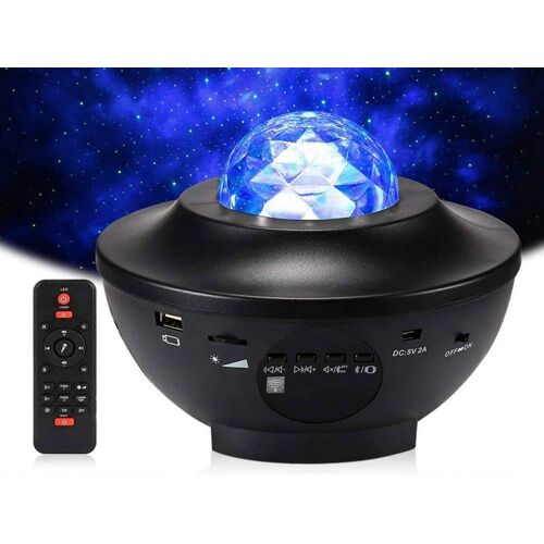 Lampe projecteur d'étoiles avec haut-parleur Bluetooth pour la décoration et la détente de la maison