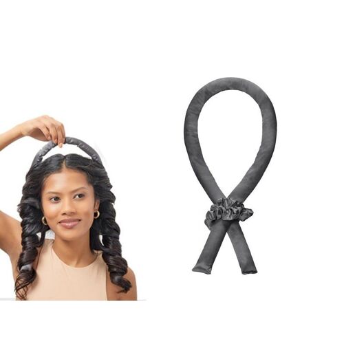 Coffret De Boucles Sans Chaleur En Satin - Noir - Fer À Friser De Nuit Et Accessoires Pour Cheveux