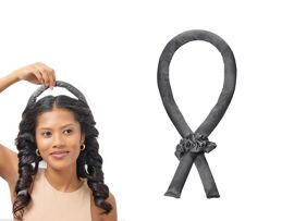 Coffret De Boucles Sans Chaleur En Satin - Noir - Fer À Friser De Nuit Et Accessoires Pour Cheveux