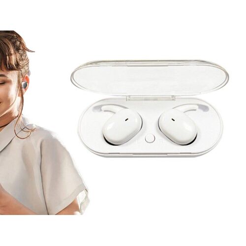 Écouteurs sans fil Bluetooth 5.0 TWS avec étui de chargement - Blanc
