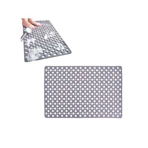 Tapis De Douche Antidérapant En Tpe 73 X 43 Cm - Gris
