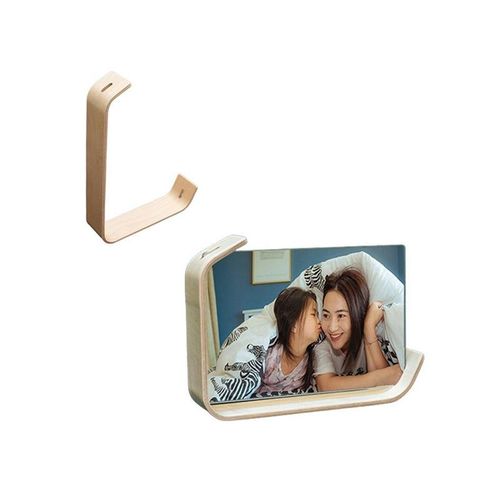 Cadre photo en bois acrylique de 6 pouces, support de bureau pour photos et ?uvres d'art