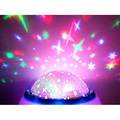 Lampe de projection d'étoiles avec réveil pour enfants - Double fonctionnalité et éclairage personnalisable