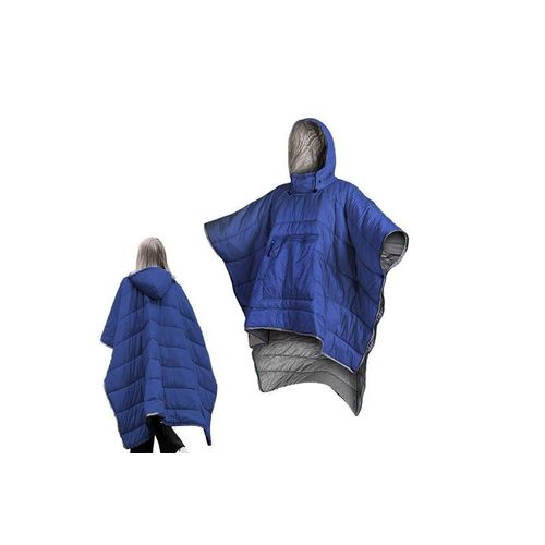 Sac De Couchage À Capuche Portable - Bleu Foncé