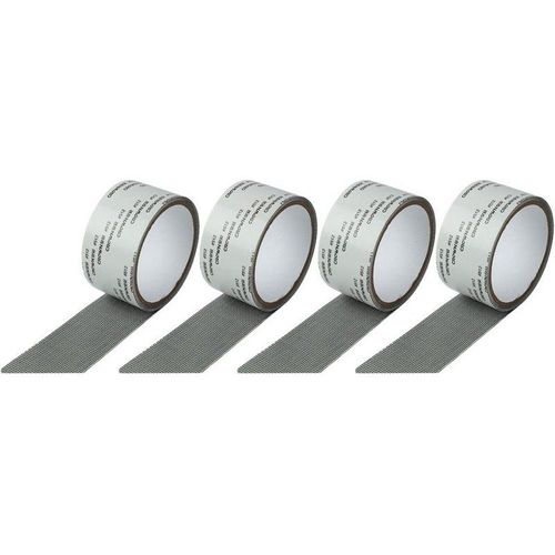 4 Rouleaux De Ruban Adhésif De Réparation Pour Moustiquaire Gris 2m
