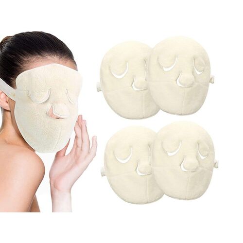 Masques Réutilisables Pour Le Visage, Pour Un Bain De Vapeur Et Une Hydratation Optimales - Lot De 4