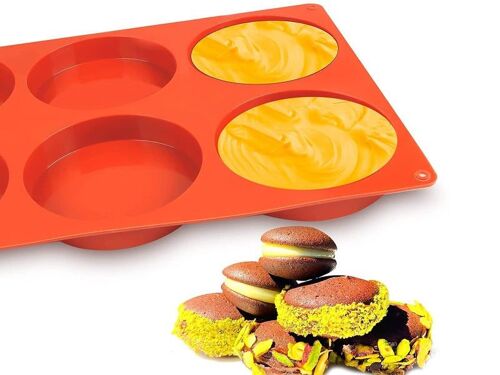 2 Moules De Cuisson Ronds Réutilisables En Silicone Pour Muffins Et Loisirs Créatifs