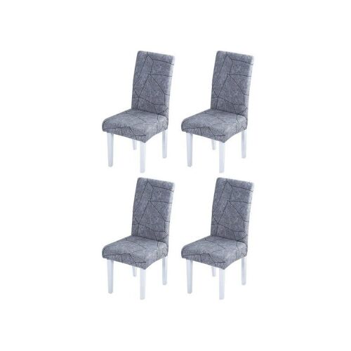 Lot De 4 Housses De Chaise Extensibles Pour Chaises De Salle À Manger