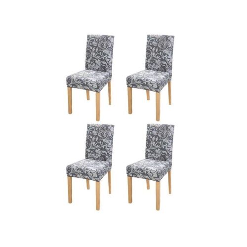 Lot De 4 Housses De Chaise Extensibles Pour Chaises De Salle À Manger