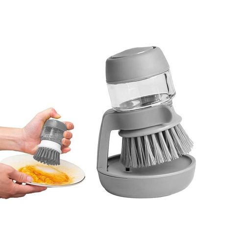 Brosse à vaisselle avec distributeur de savon pour un nettoyage efficace