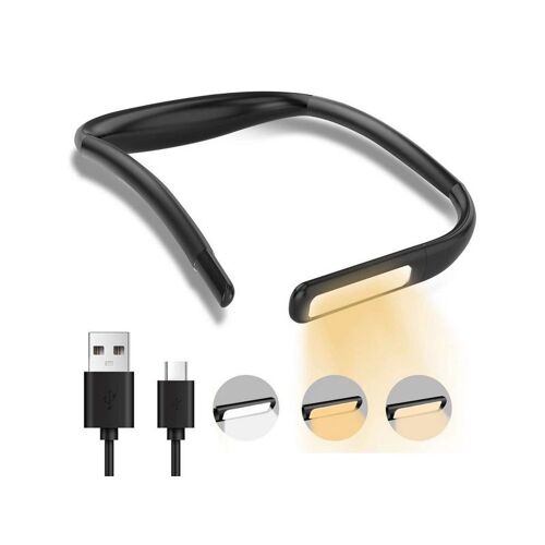 Lampe De Lecture Led Rechargeable Par Usb, Noire