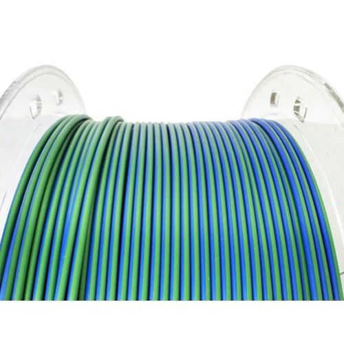 Filament PLA soie dégradé 1,75 mm pour imprimantes 3D FDM ¿ Bleu vert ¿ Bobine de 1 kg