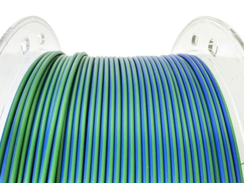 Filament PLA soie dégradé 1,75 mm pour imprimantes 3D FDM ¿ Bleu vert ¿ Bobine de 1 kg